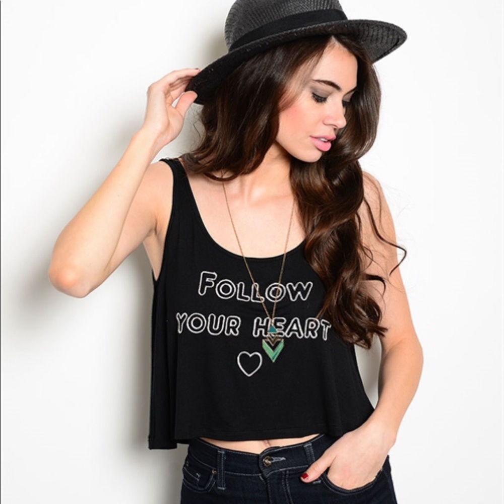 Follow Your Heart Crop Top